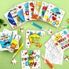 24 Set Fathers Day Crafts for Kids Classroom Bulk, Father's Day Arts DIY Jigsaw Puzzle with Shirt Hat Crown, Summer Camp Best Dad Activity Painting Kit for School Gifts Coloring Games Party Favors view 3