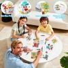 24 Set Fathers Day Crafts for Kids Classroom Bulk, Father's Day Arts DIY Jigsaw Puzzle with Shirt Hat Crown, Summer Camp Best Dad Activity Painting Kit for School Gifts Coloring Games Party Favors view 4