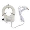 56 LED Microscope Ring Light Compatible with Stereo Microscopes and Industrial Cameras - Adjustable Shadowless for Uniform 360 Degree Lighting - Plastic Material - White Light view 1