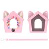 Silicone Cover Case for Bitzee Doghouse Interactive Toy, Protective Skin Sleeve with Lanyard Anti-Slip Anti-Scratch Protection for Bitzee Doghouse Electronic Pets Machine Case Accessories (Pink) view 1