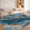 Abstract 5x7 Rug - Aesthetic Abstract Rug 3x5 - Neutral Modern Area Rug for Living Room Bedroom, Swirl Marble Pattern Carpet, Non Slip & Soft Low Pile Indoor Small Washable Rugs for Women Teens V117 view 1
