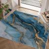 Abstract 5x7 Rug - Aesthetic Abstract Rug 3x5 - Neutral Modern Area Rug for Living Room Bedroom, Swirl Marble Pattern Carpet, Non Slip & Soft Low Pile Indoor Small Washable Rugs for Women Teens V117 view 2