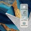 Blue Gold Marble Rug - Neutral Modern 3x5 Rugs for Bedroom Living Room Low Pile Indoor Washable Abstract Aesthetic Door Mat Non-Slip Floor Carpet Pet & Kid Friendly Room Decor for Boys Girls V116 view 4