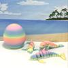 3pcs Articulated Sea Creature Fidget Toys, 3D Printed Manatee Dolphin Orca Ocean Animal Figures, Stress Relief Fidget Toy, Desk Decor - AM001- RAINBOW-3x view 3