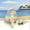 3pcs Articulated Sea Creature Fidget Toys, 3D Printed Manatee Dolphin Orca Ocean Animal Figures, Stress Relief Fidget Toy, Desk Decor - AM001- RAINBOW-3x view 4