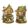 3D Wooden Puzzle DIY Miniature House Kit - Jewelry Shop Dollhouse Building Set with LED Light for Adults Teens, Miniature Craft Model Kits for Home Decor, Fun Hobby Gift (Treehouse) view 1