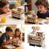 2 Sets Interactive Wooden Cable Car Model Set Educational Science Toy for Imagination and Logical Thinking Hands on Learning Toy view 2