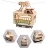 2 Sets Interactive Wooden Cable Car Model Set Educational Science Toy for Imagination and Logical Thinking Hands on Learning Toy view 4