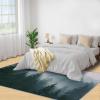 Forest Rug for Kids Room, Misty Forest Rug 5x6, Natural Scenery Bedroom Rugs Washable & Non Slip Carpet for Home Decor view 4