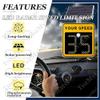24" Solar Powered Radar Speed Display Sign | LED Digital Speed Limit Indicator | Flashing Radar Feedback Sign | Aluminum Road Warning Board with 3-Digit Display view 2