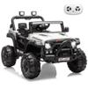 12V Kids Electric Vehicle Ride on Car with 2.4G Parent Remote, Safety Locking Doors, 3-Point Harness, LED Lights, Bluetooth & Spring Suspension-Electric Toy Car for Toddlers 3-5 Years, White view 1
