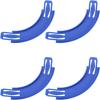4 Pieces Racing Car 90 Degree Turn Curved Track Pieces, Toy Car Track Connectors, Vehicle Racetrack Building Parts, for Kids view 1