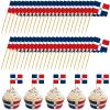 Domensi 500 Pcs Dominican Republic Toothpick Flag Dominican Party Decor view 1