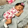 Anano Black Reborn Baby Dolls Vinyl Full Body Girl, 20 in Full Vinyl Baby Doll, Realistic Babys Doll African American Biracial Girl, Black Reborn Dolls with Accessories view 3