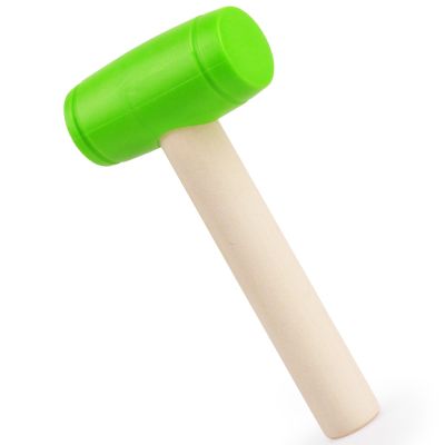 Waenerec 1Pcs Toy Hammer Simulation Wooden Hammers Plastic Toddler Hammer SmallPortable Kids Maintenance Tools Toys Pretend Fake Mallet Hammers for Boys GirlsGreen