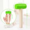 Waenerec 1Pcs Toy Hammer Simulation Wooden Hammers Plastic Toddler Hammer SmallPortable Kids Maintenance Tools Toys Pretend Fake Mallet Hammers for Boys GirlsGreen view 3