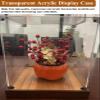 10-30 in Tall Acrylic Display Case with Metal Corner, Transparent Collectibles Dustproof Storage Box, 3cm Thick Wood Base Cube Organizer(55x55x60cm/22x22x24in) view 3