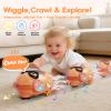 GONINO DJ Dancing Jellyfish Baby Toy, Musical Bump & Go Crawling Toy view 2