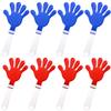 Lovecheer 8PCS Big Hand Clappers Noisemakers 11 Inch Cheer Clappers Blue and Red Noise Makers for Basketball Hockey Sports Team Spirit Cheerleading view 1
