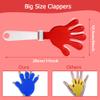 Lovecheer 8PCS Big Hand Clappers Noisemakers 11 Inch Cheer Clappers Blue and Red Noise Makers for Basketball Hockey Sports Team Spirit Cheerleading view 2