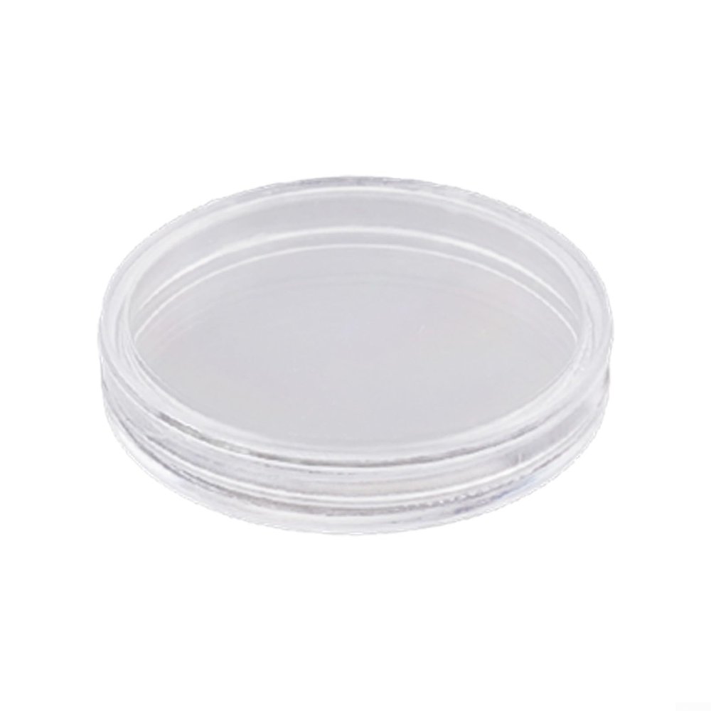 100pcs Clear Plastic Coin Capsules 22mm Round Storage Holder Transparent Case Secure Coin Display Dustproof Scratch Resistant Coin Protector Organizer for Numismatic Collections