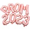 VOSAREA Graduation Balloons Set Rose Gold Foil Balloons Class of 2023 Prom Party Decorations Graduation Season Party Supplies view 1