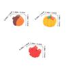 SKISUNO 50pcs Fall Mini Erasers Pumpkin Acorn Maple Leaf Pencil Erasers with Hole for Thanksgiving Classroom Rewards Autumn Party Supplies view 2