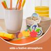 SKISUNO 50pcs Fall Mini Erasers Pumpkin Acorn Maple Leaf Pencil Erasers with Hole for Thanksgiving Classroom Rewards Autumn Party Supplies view 3