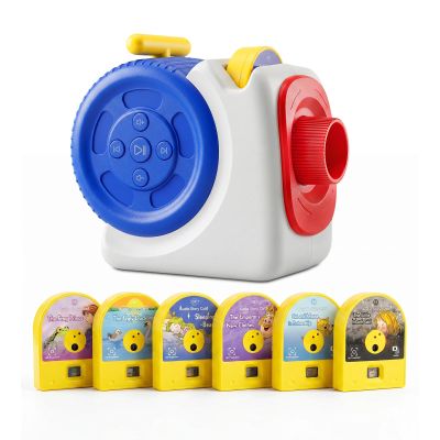 Story Projector for Kids, Bedtime Projector Machine with Voice Narration, 6 Fairy Tales Slides, Adjustable Focus, Night Light, Toy Gift for Toddlers Boys & Girls Ages 3+