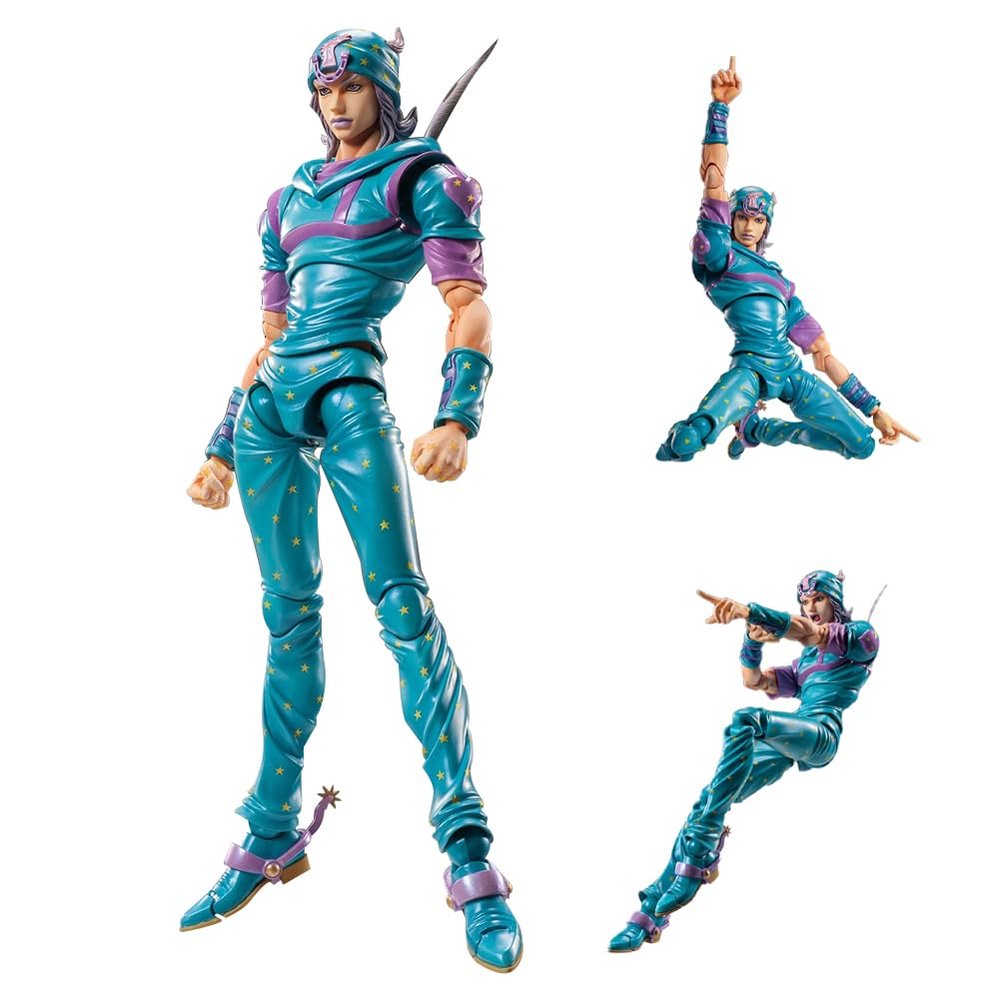 MABAIUDE JJBA Johnny Joestar Figure - 17cm Anime Johnny Joestar Action Figure Statue Model, Articulated Joints Movable Figurine Handmade Collectible Gifts for Fans