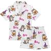Pfrewn Silk Satin Pajamas Set Cute Otter Wear Halloween Costume-2 Button Down Sleepwear Loungewear 9-10Y view 1