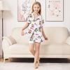 Pfrewn Silk Satin Pajamas Set Cute Otter Wear Halloween Costume-2 Button Down Sleepwear Loungewear 9-10Y view 2