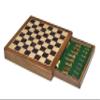 12-Inch Magnetic Travel Chess Set with Drawer Storage Matte Finish Rosewood, Extra Queens view 1