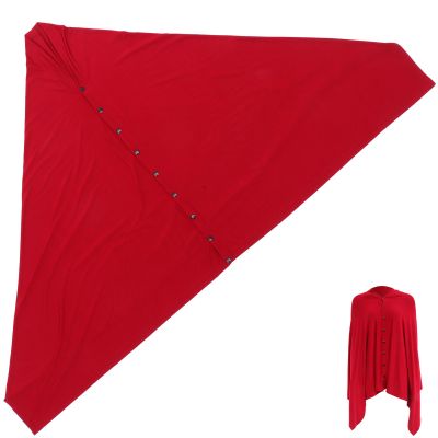 FUNOMOCYA Multi-Function Nursing Shawl Breastfeeding Scarf for Moms Wine Red Breastfeeding Privacy Wrap with Button Closure Soft Lightweight Nursing Poncho for Outdoor Use