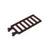 Gobricks 6020 Bar 7X3 with Double Clips (Ladder), Dark Brown, 50 pcs view 1