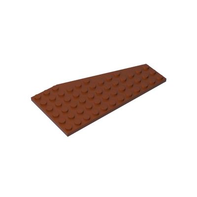 XYEIUGO Gobricks GDS-M213 30355 6x12 Wedge Plate Left, Reddish Brown, 5 pcs