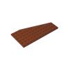 XYEIUGO Gobricks GDS-M213 30355 6x12 Wedge Plate Left, Reddish Brown, 5 pcs view 1