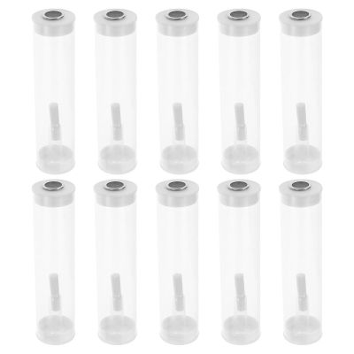 BCOATH 10 Sets Insect Collecting Tubes with Ventilation for Outdoor Bug Observation and Cricket Collection, 30mm Diameter X 120mm Length Storage Containers for Nature Exploration
