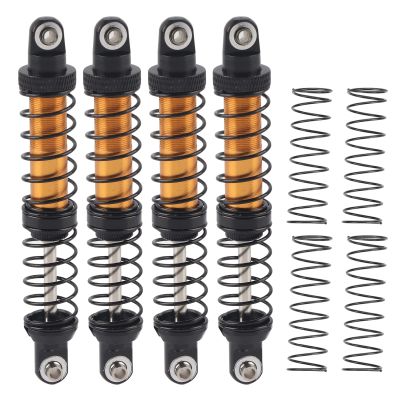 GLOGLOW Upgraded Oil Suspension Shock Struts Damper, Metal Alloy Construction, Double Spring Design, 70mm Length, Perfect for RC Cars and Remote Control Vehicles (90mm)
