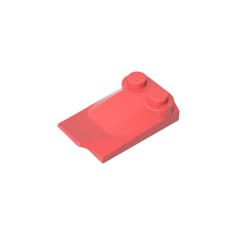 Gobricks GDS-M018 47456 Wedge Curved 2X3X2/3 Two Studs, Wing End, 10 pcs