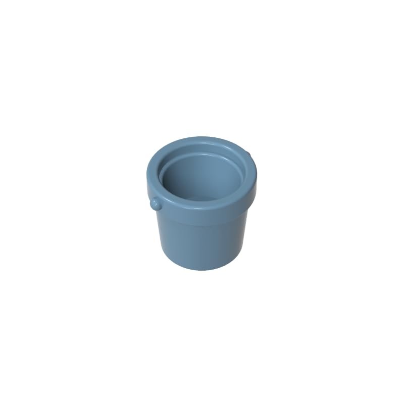 XYEIUGO Gobricks GDS-M245 95343 1x1x1 Bucket, Sand Blue, 50 pcs Brick Parts
