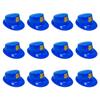 22" circ. Kids Blue Police Officer Plastic Hats 12 Pc. view 1