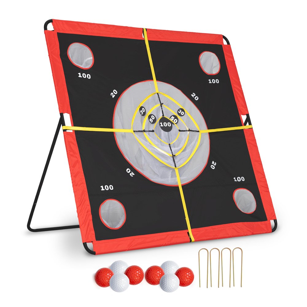 ANYTHING SPORTS ChipShot Challenge - Backyard Chip Shot Challenge with Scoring Net Outdoor Golf Practice & Party Game
