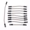 Alomejor 10pcs Stainless Steel Link Rod, Rust Proof RC Car Accessories with Exquisite Workmanship, Fit for Axial Wraith 90018 90020 90031 90045 90056 1 10 RC Car view 1
