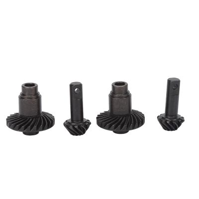 GLOGLOW Steel Remote Control Gear Kit, Steel Front Rear Differential Gear Set 12T 24T for 1/18 Offroad Vehicles