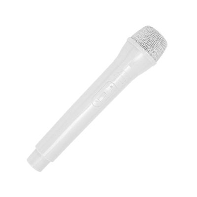 GLOGLOW Microphone Handheld Toy, Lightweight ABS Design, Perfect Karaoke Toy for Kids with Sound Simulation for Singing At Home or Parties (White)