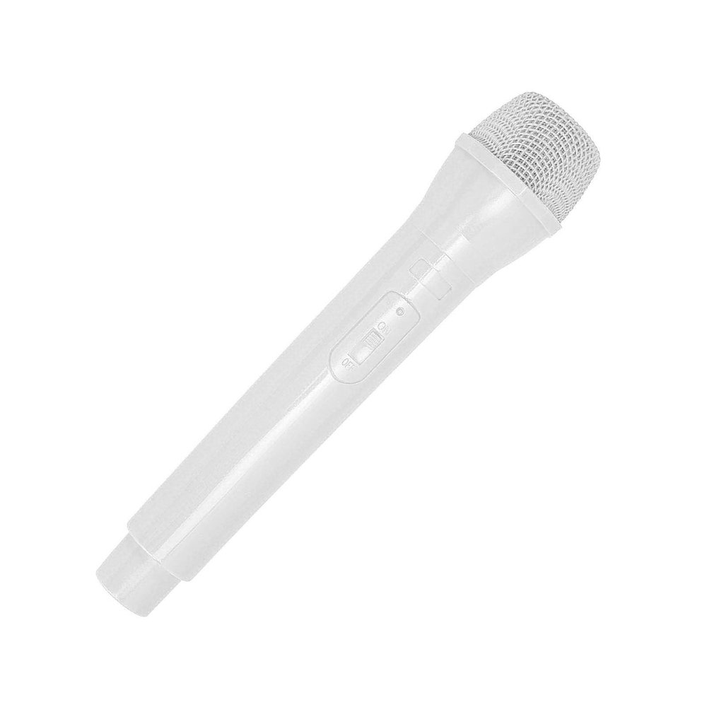 GLOGLOW Microphone Handheld Toy, Lightweight ABS Design, Perfect Karaoke Toy for Kids with Sound Simulation for Singing At Home or Parties (White)