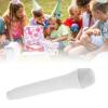 GLOGLOW Microphone Handheld Toy, Lightweight ABS Design, Perfect Karaoke Toy for Kids with Sound Simulation for Singing At Home or Parties (White) view 2