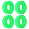 Jiawu Silicone Tire Inserts, Easy Install Soft Silicone Tire Foam Set with Vibrant Color Enhanced Grip for SCX10 III 1.9 Inch Off Road Tires (Green) view 2