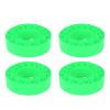 Jiawu Silicone Tire Inserts, Easy Install Soft Silicone Tire Foam Set with Vibrant Color Enhanced Grip for SCX10 III 1.9 Inch Off Road Tires (Green) view 3